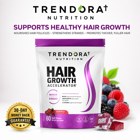 Trendora Nutrition Hair Growth Accelerator 60 Soft Chews