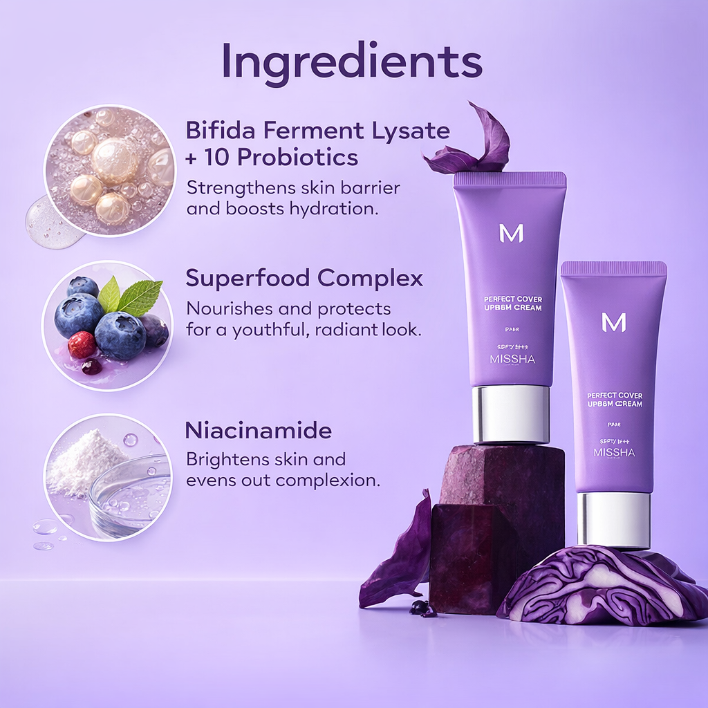 Lightweight Natural Foundation Concealer Moisturizing Makeup Fit Hydrating BB Cream