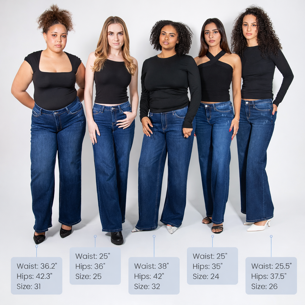 Mid-low Rise Baggy Jeans