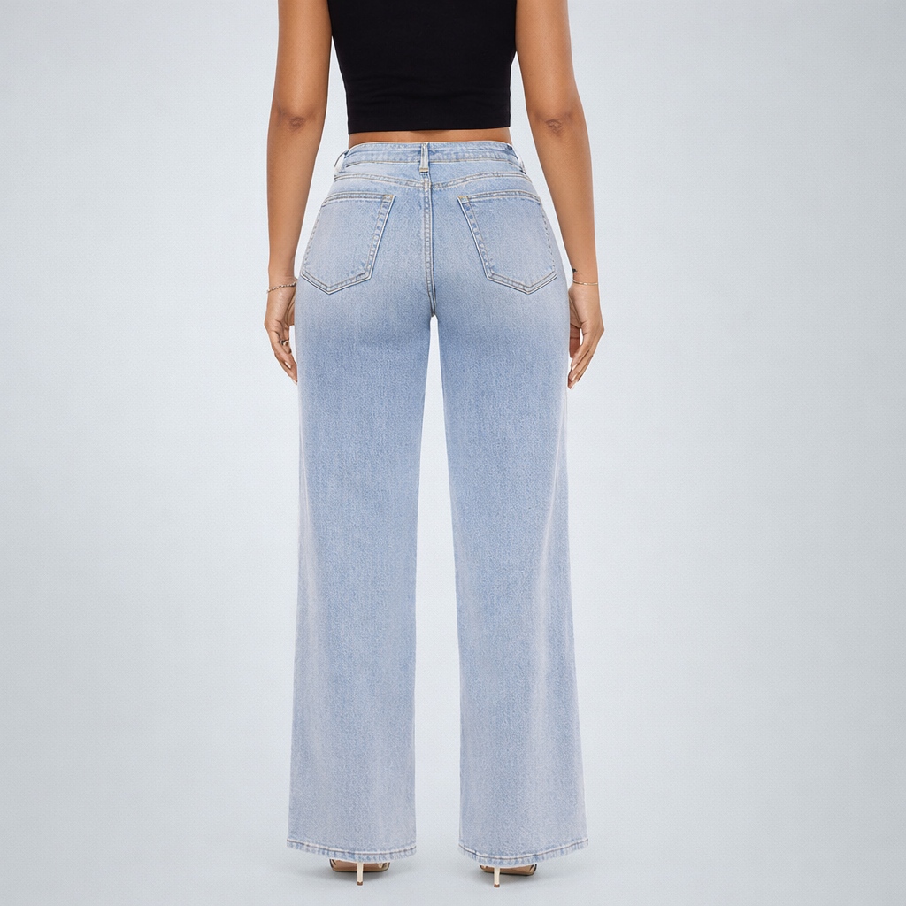 Mid-low Rise Baggy Jeans