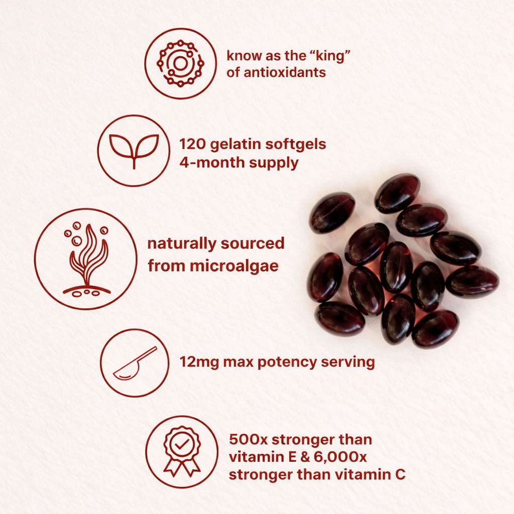 Astaxanthin 24mg, 60 Softgels