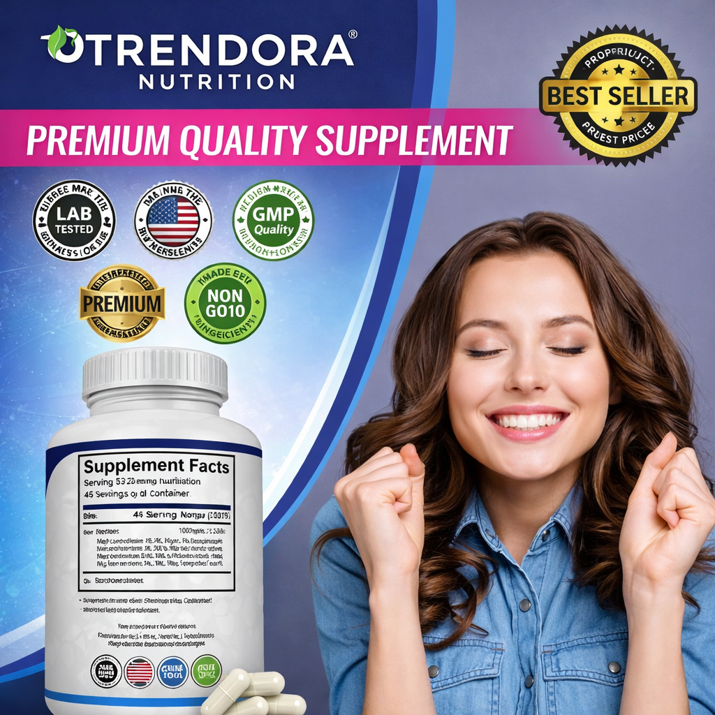 Trendora Magnesium Complex 1000mg- Deep Sleep and Stress Support