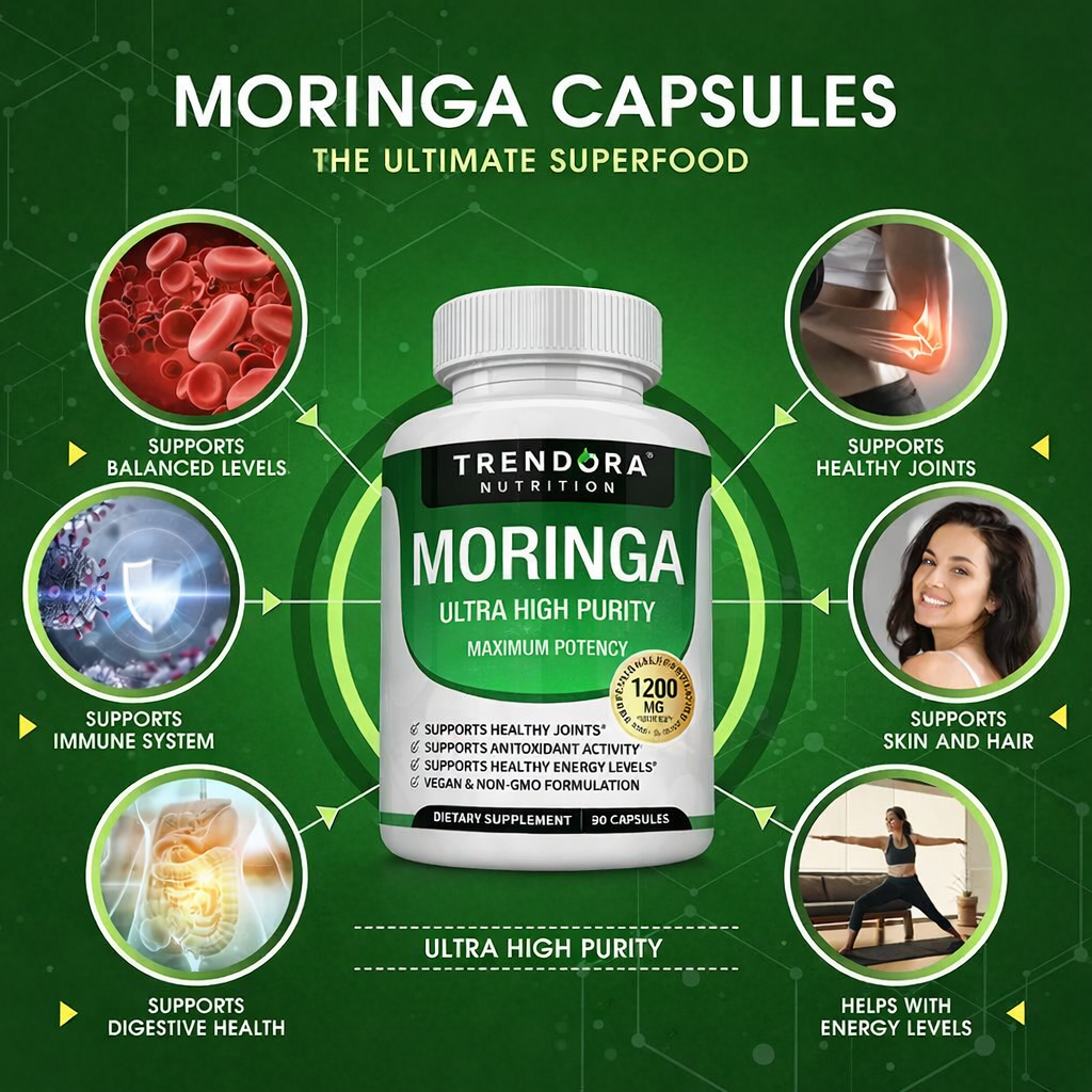 Trendora Moringa Complex — Clean Energy & Immune Defense Formula