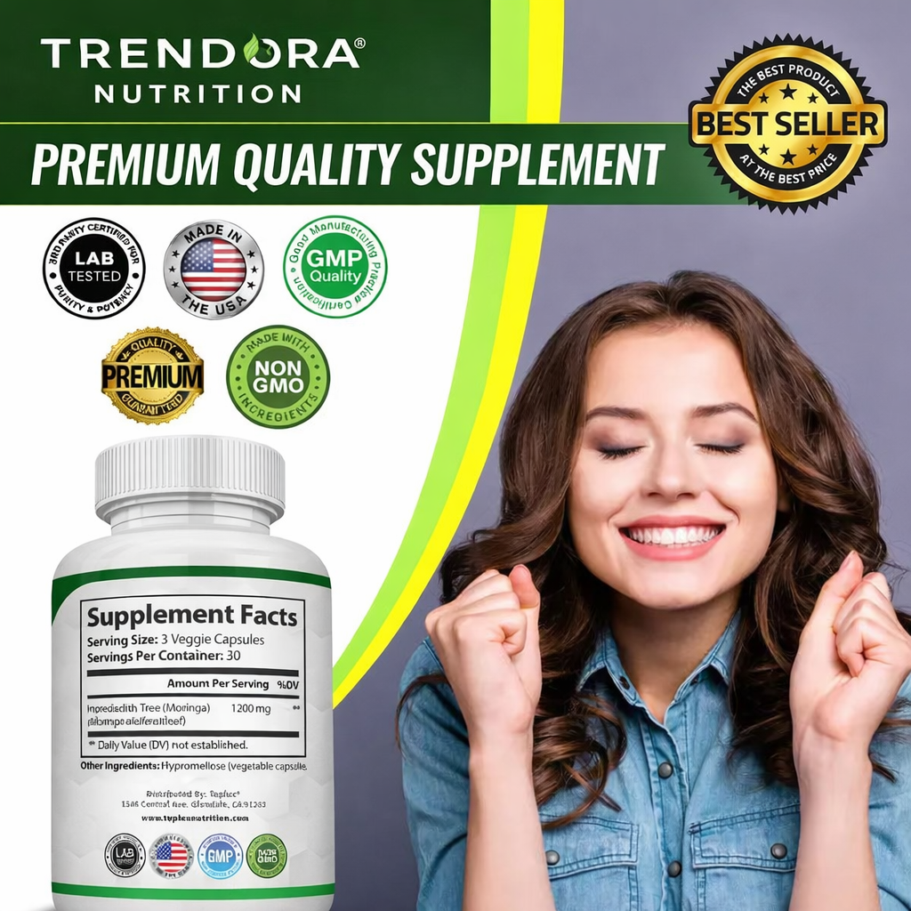 Trendora Moringa Complex — Clean Energy & Immune Defense Formula