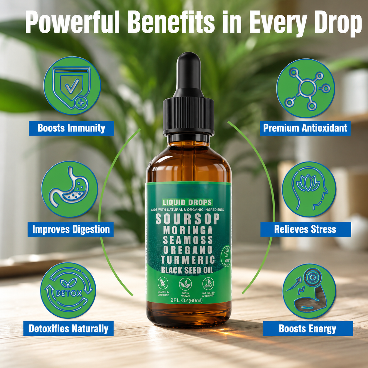 Trendora™ 10-in-1 SourSop Liquid  Drops